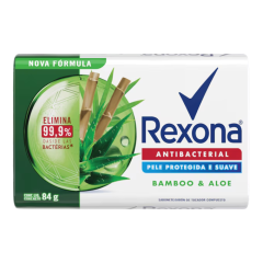 Sabonete em Barra Antibacterial Bamboo Rexona Cartucho 84g