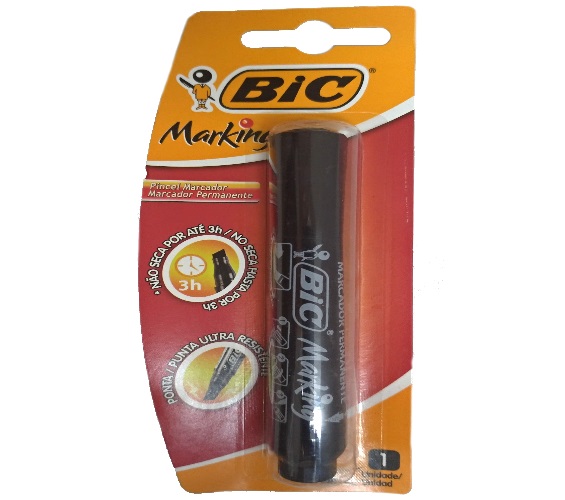 Marcador Permanente Preto Bic Marking