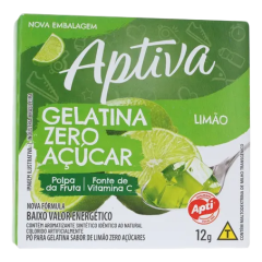 Gelatina Apti Zero Sabor Limão 12g