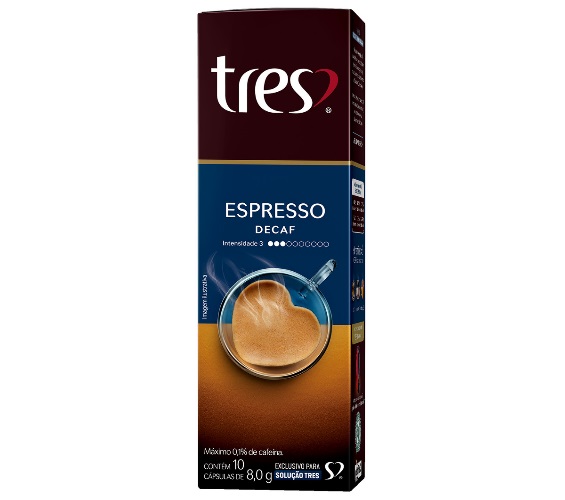 CAFÉ 3 CORAÇÕES EXPRESSO DESCAFEINADO CÁPSULAS