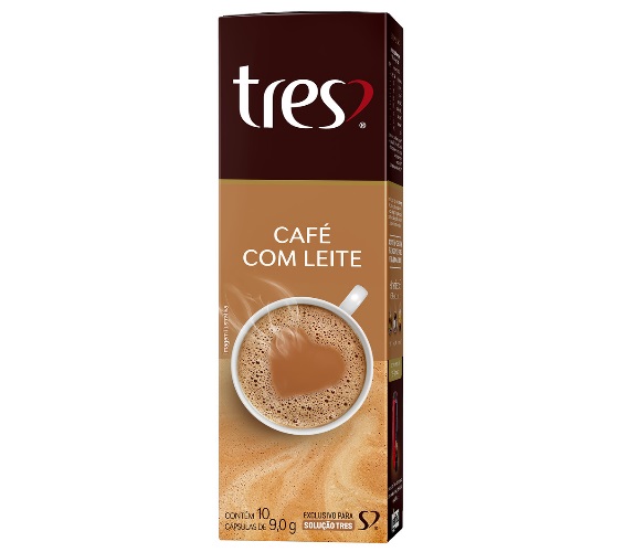 CAFÉ 3 CORAÇÕES CAFÉ COM LEITE CÁPSULAS