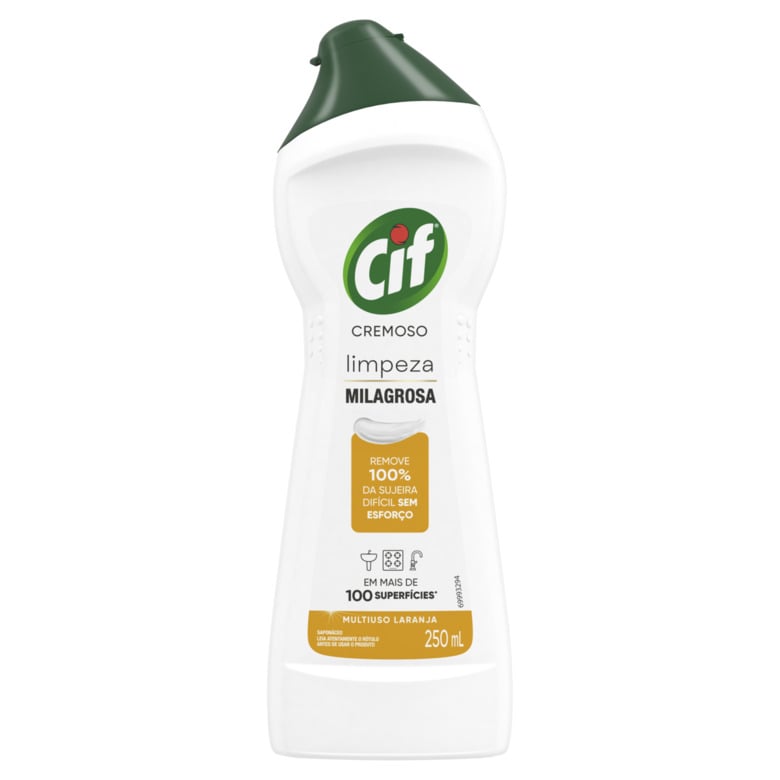 Saponáceo Cremoso Multiuso Laranja Cif Squeeze 250ml