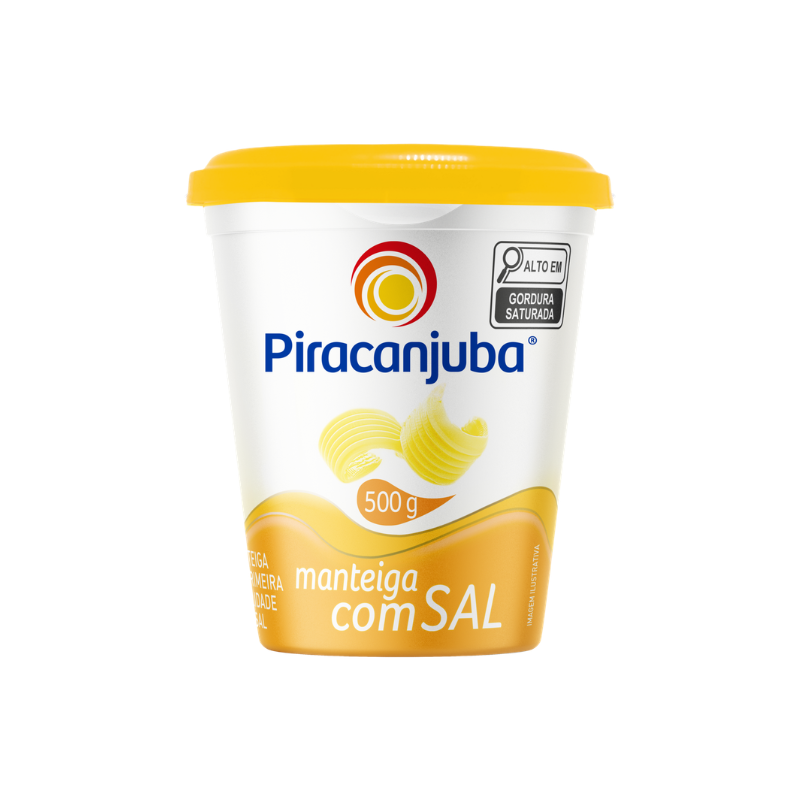 Manteiga Com Sal Piracanjuba Pote 500g