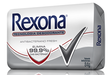 Sabonete em Barra Antibacterial Fresh Rexona Cartucho 84g