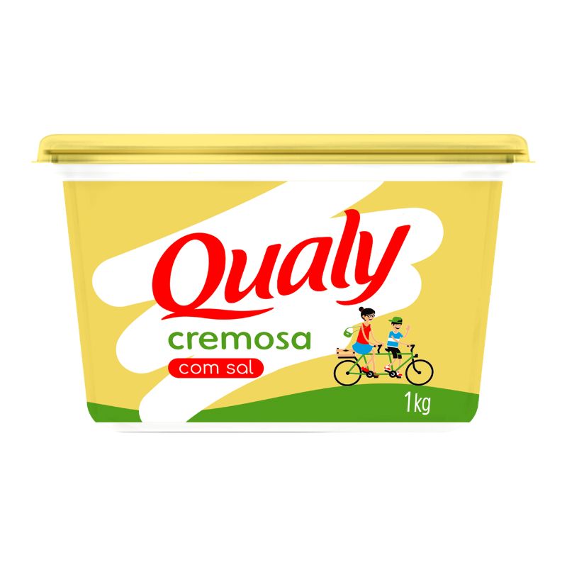Margarina Qualy Vegetal Cremosa com Sal 1KG