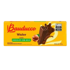 Biscoito Bauducco Wafer Chocolate com Avelã 140g
