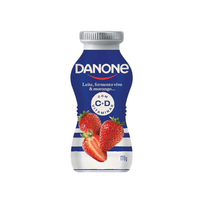 Iogurte Danone Morango Garrafa 170g