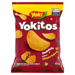 Batata Frita Ondulada Churrasco Yoki Yokitos Pacote 45g