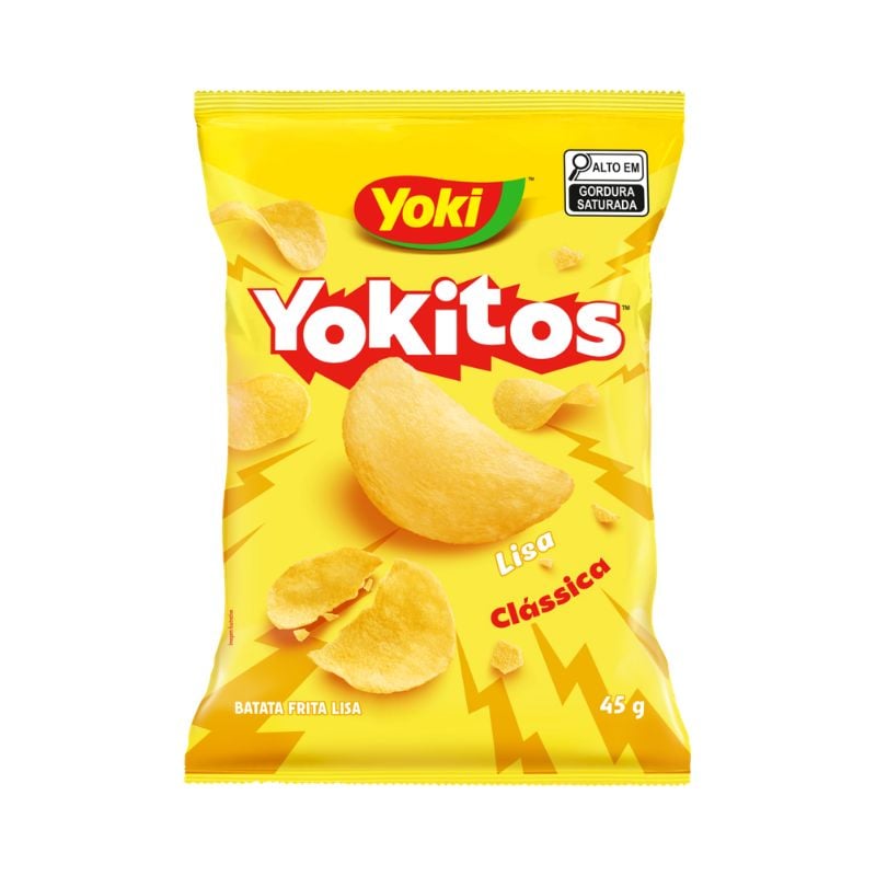 Batata Frita Lisa com Sal Yoki Yokitos Pacote 45g