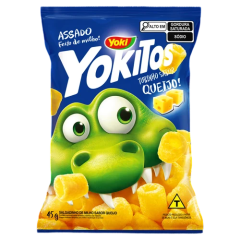 Salgadinho de Milho Queijo Tubinho Yoki Yokitos Pacote 45g