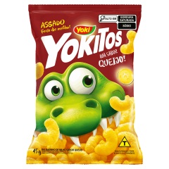 Salgadinho de Milho Queijo Yoki Yokitos Pacote 45g