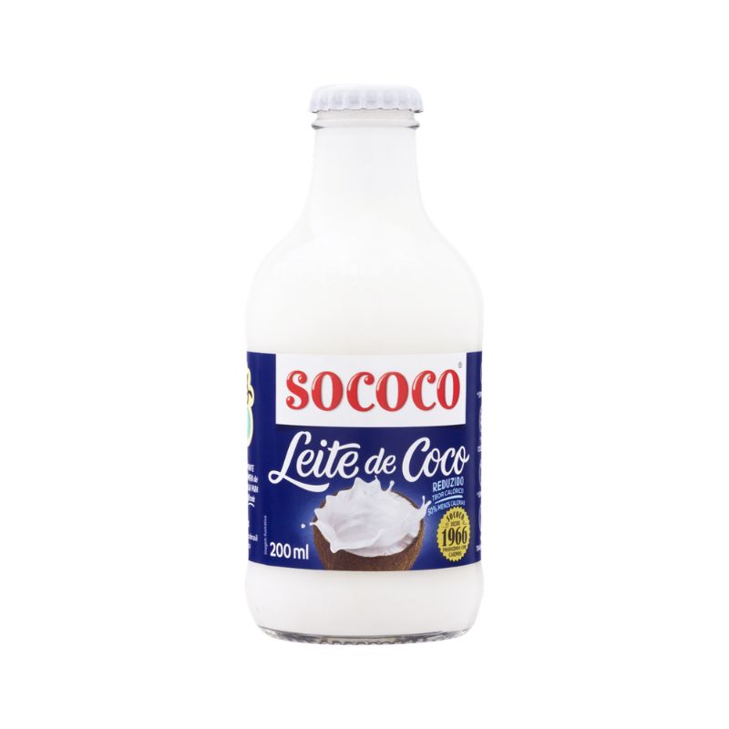 Leite de Coco Sococo Vidro 200ml
