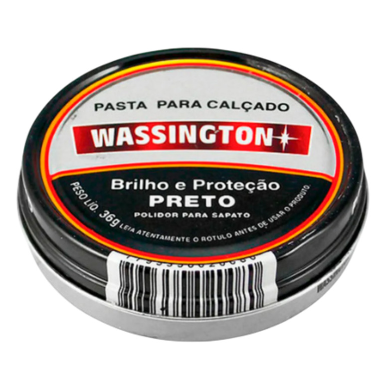Pasta Para Calçado Wassington Preta 36g
