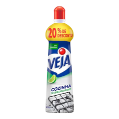 Limpador Desengordurante Cozinha Limão Veja Squeeze 500ml Grátis 20% de Desconto