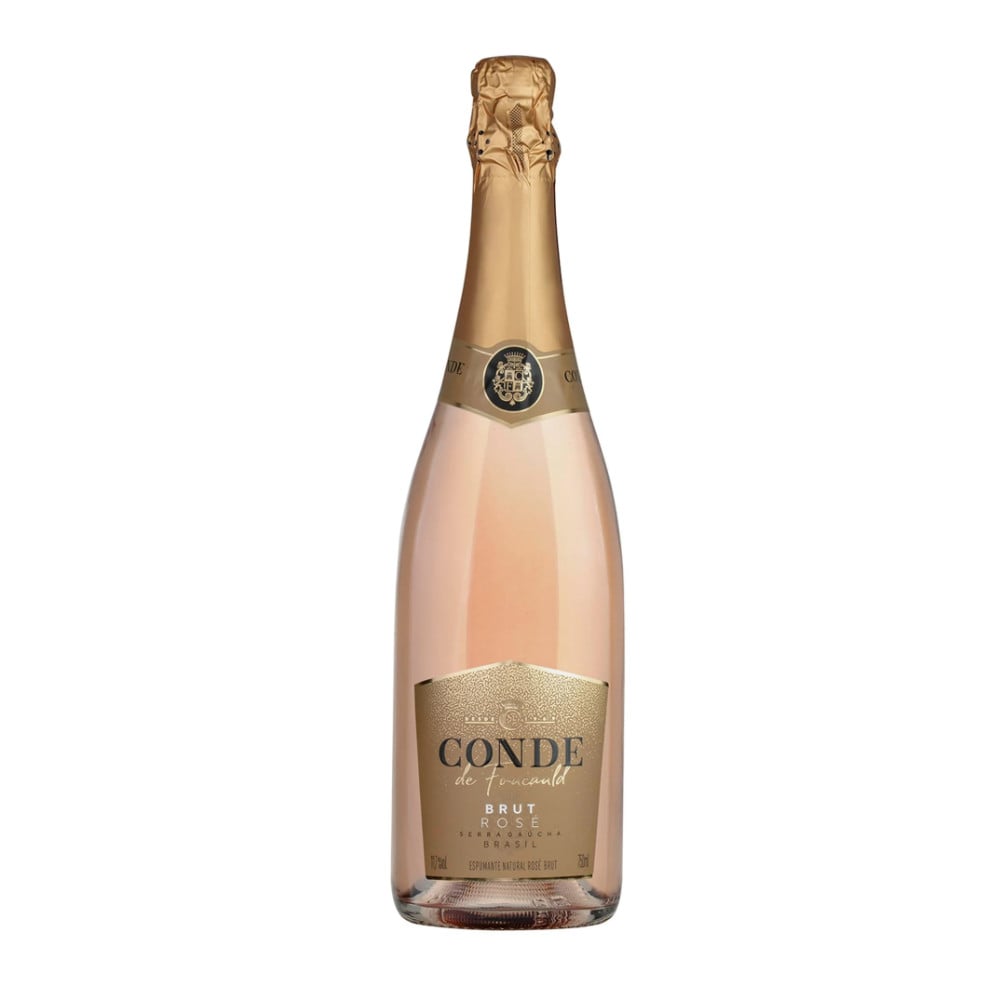 Espumante Brasileiro Rosé Brut Conde de Foucauld Serra Gaúcha Garrafa 750ml