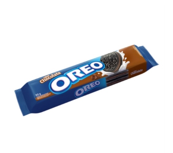 Biscoito Chocolate Recheio Chocolate Oreo Pacote 90g