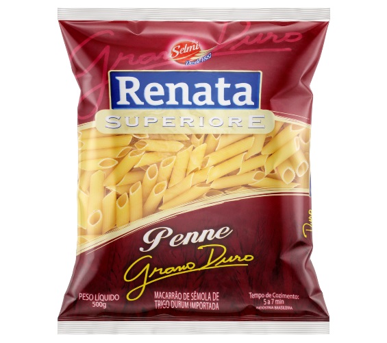 Macarrão de Sêmola de Trigo Grano Duro Penne Renata Superiore Pacote 500g