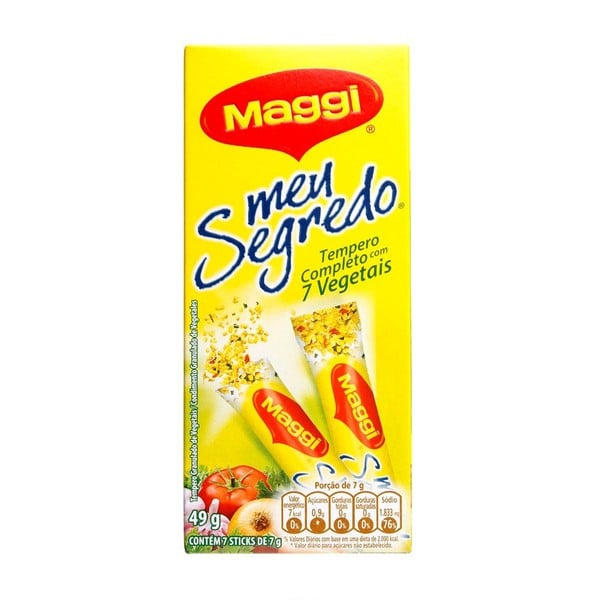 Tempero Granulado Maggi Meu Segredo Caixa 49g 7 Unidades