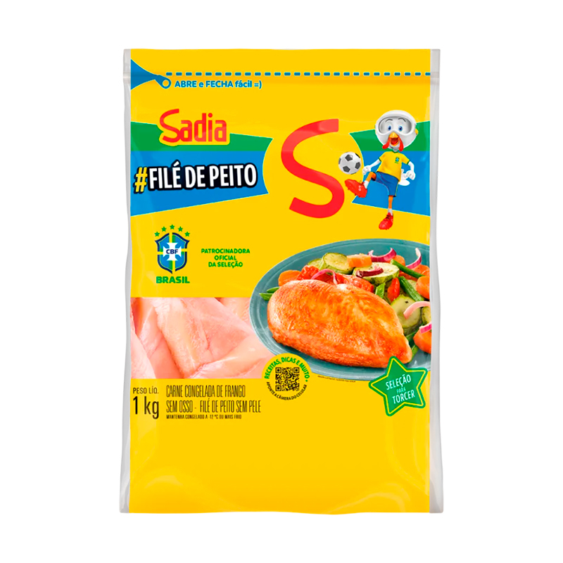 Filé de Peito de Frango SADIA Pacote 1kg
