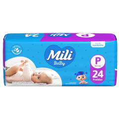 Fralda Descartável MILI Ultra Seca Jumbinho P 24 Unidades