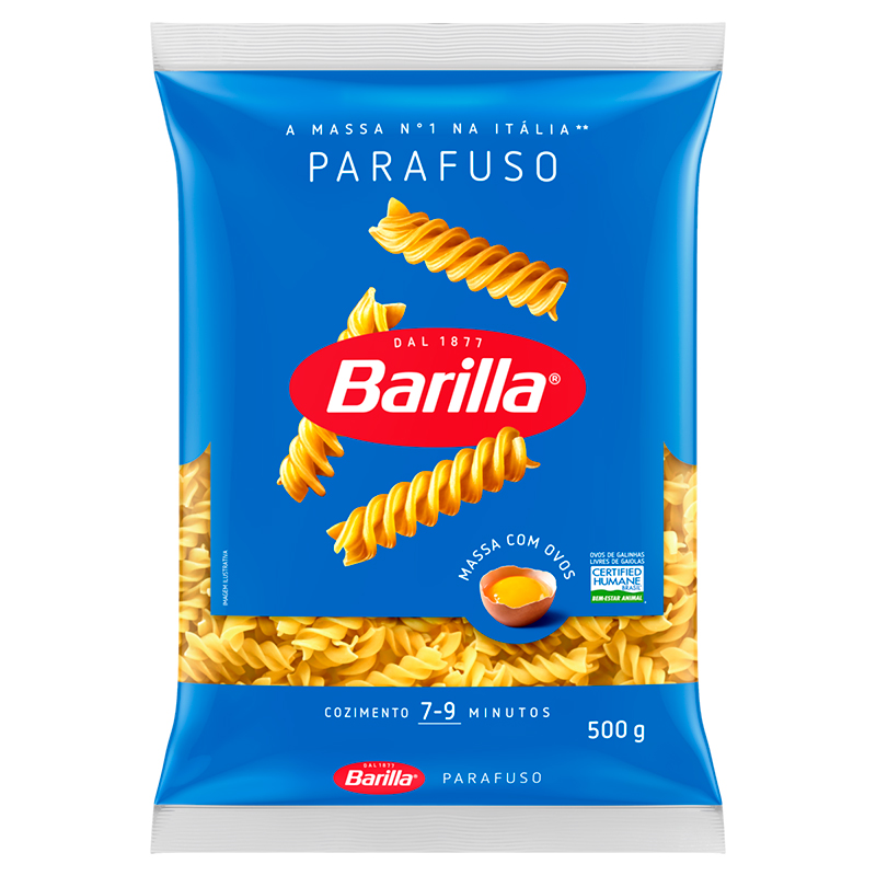 Macarrão Barrilla Com Ovos Parafuso 500g
