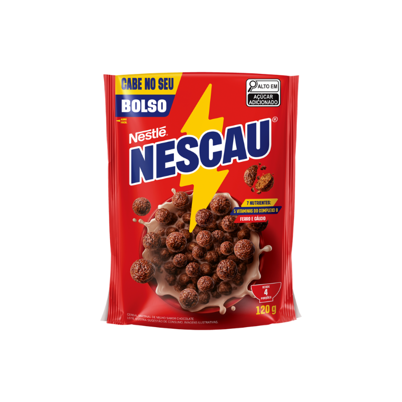 Cereal Matinal Chocolate Nestlé Nescau Pacote 120g