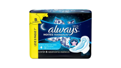 Absorvente com Abas Seca Always Noites Tranquilas Pacote Leve 8 Pague 7 Unidades