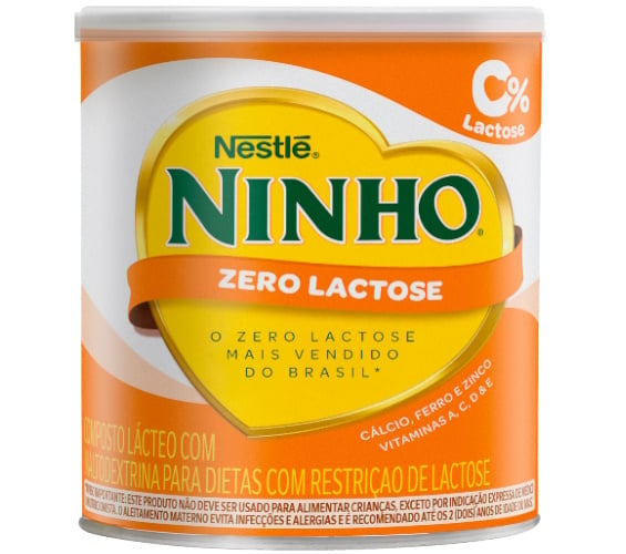 Composto Lácteo Zero Lactose Nestlé Ninho Forti+ Lata 380g