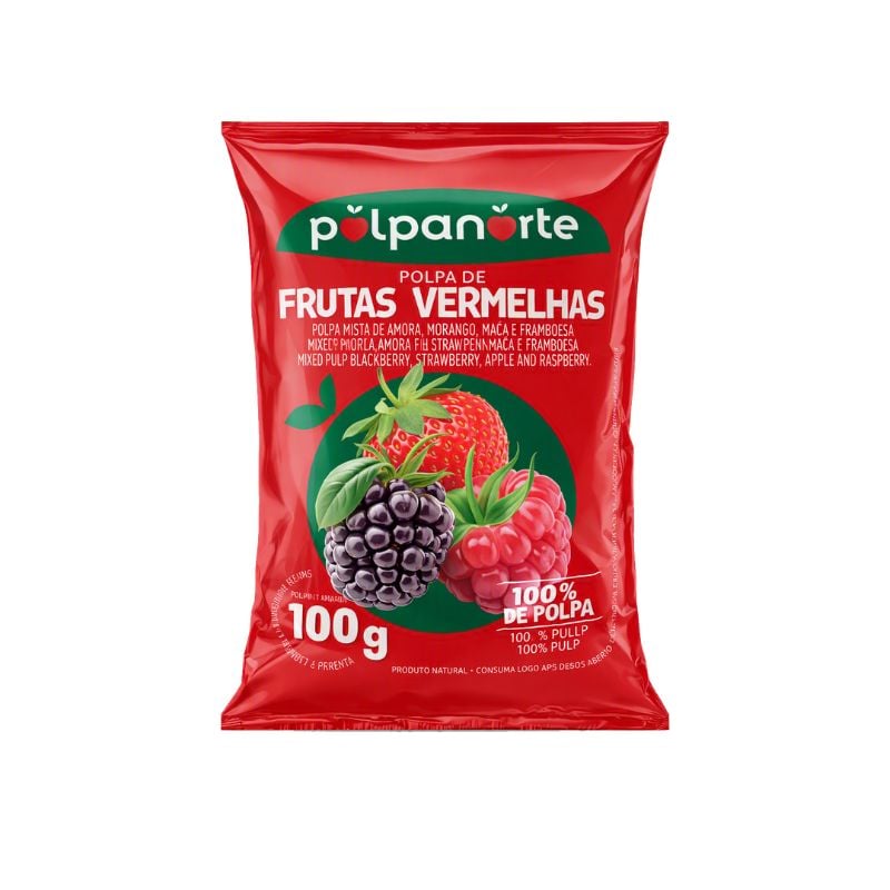 Polpa Polpa Norte Frutas Vermelhas 100g