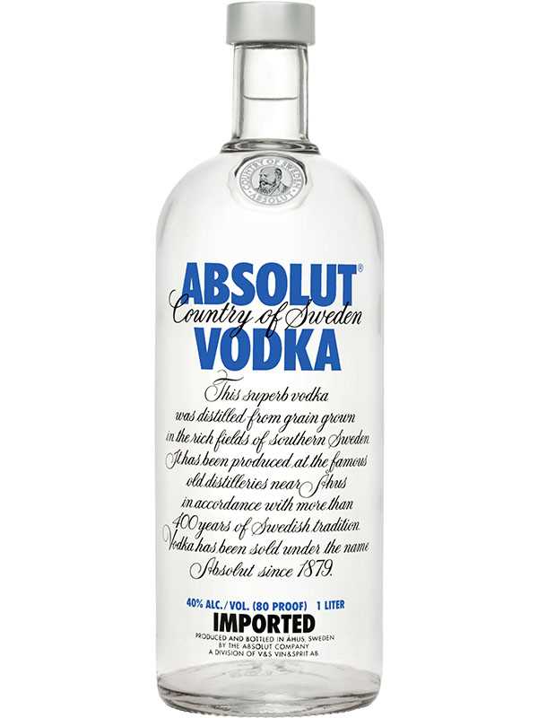 Vodka Destilada Absolut Garrafa 1l