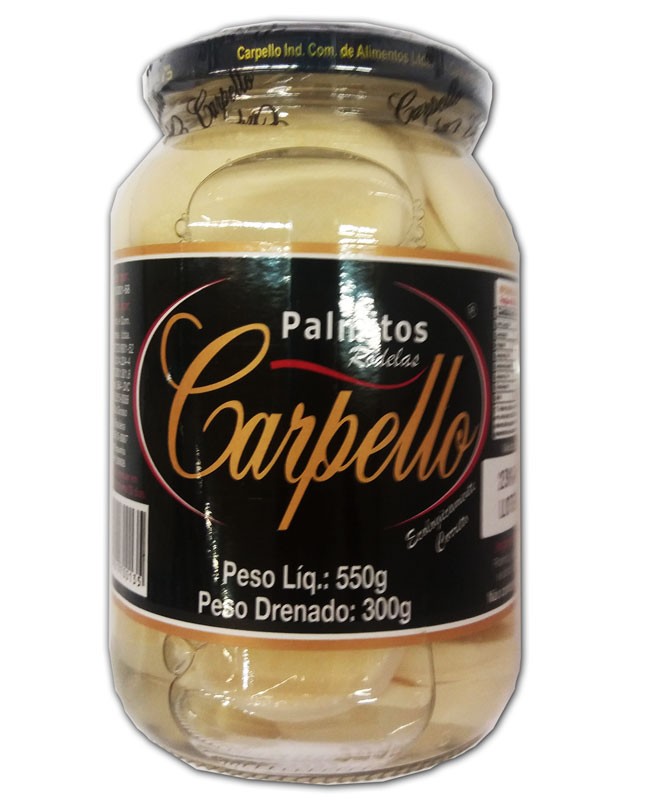 Palmito Carpello em Rodelas 300g