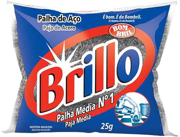 Esponja Aço Média nº 1 Brillo 25g
