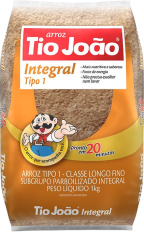 Arroz Tipo 1 TIO JOÃO Parboilizado Integral 1kg