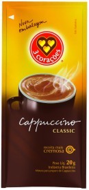 Cappuccino Solúvel Classic 3 Corações Sachê 20g