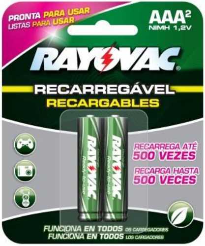 PILHA RAYOVAC AAA2 RECARREGAVEL