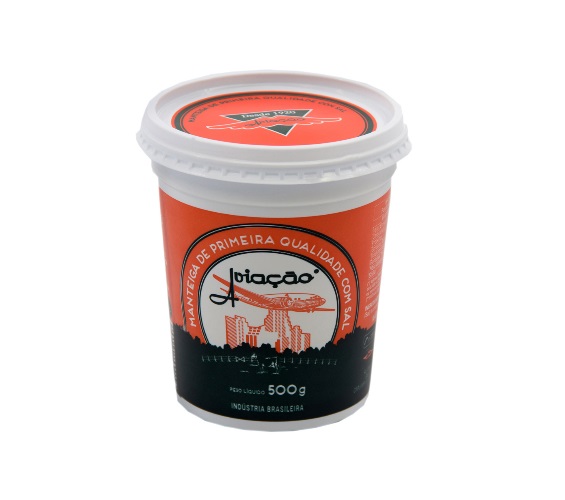 Manteiga Aviação Com Sal Pote 500g