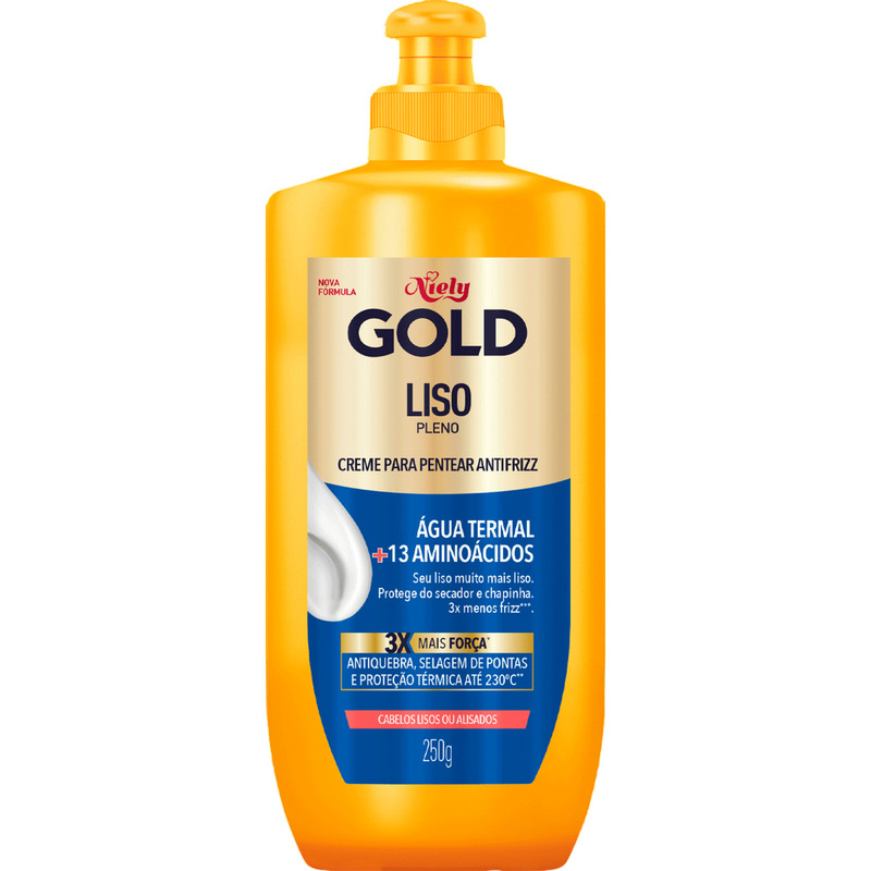 Creme para Pentear NIELY GOLD Água Termal 250g