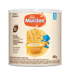 Cereal Infantil Arroz e Aveia Nestlé Mucilon Lata 400g