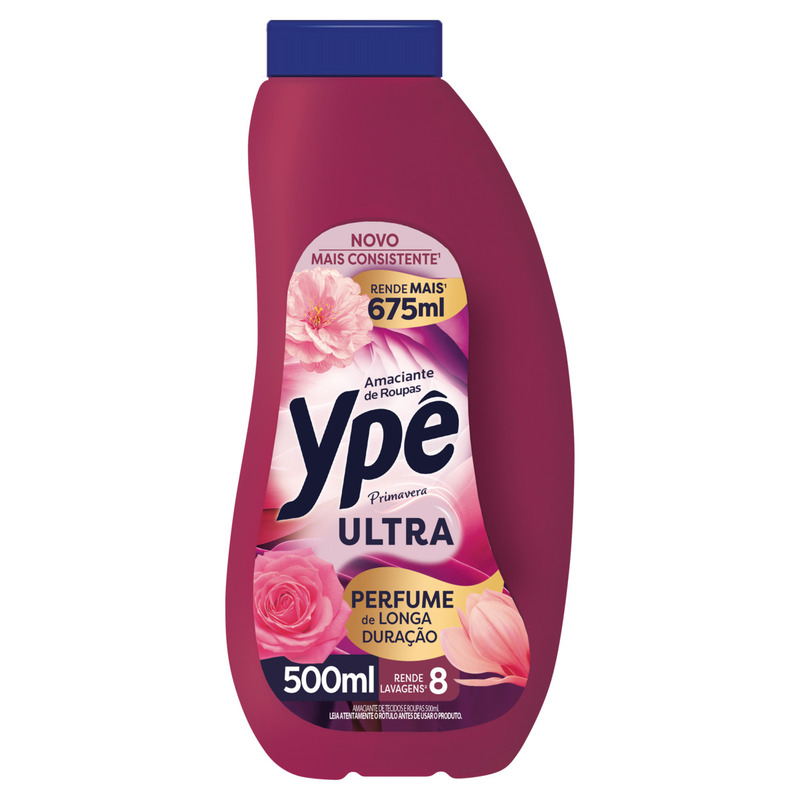 Amaciante de Roupa Primavera Ypê Ultra Frasco 500ml