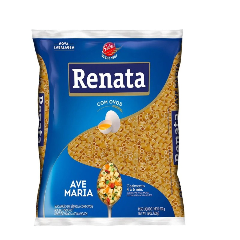 Macarrão de Sêmola com Ovos Ave Maria Renata 500g