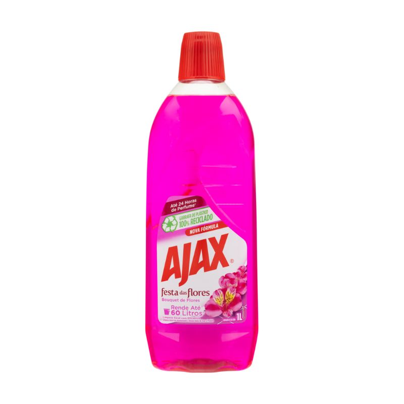 Limpador Perfumado Bouquet de Flores Ajax Festa das Flores Frasco 1l