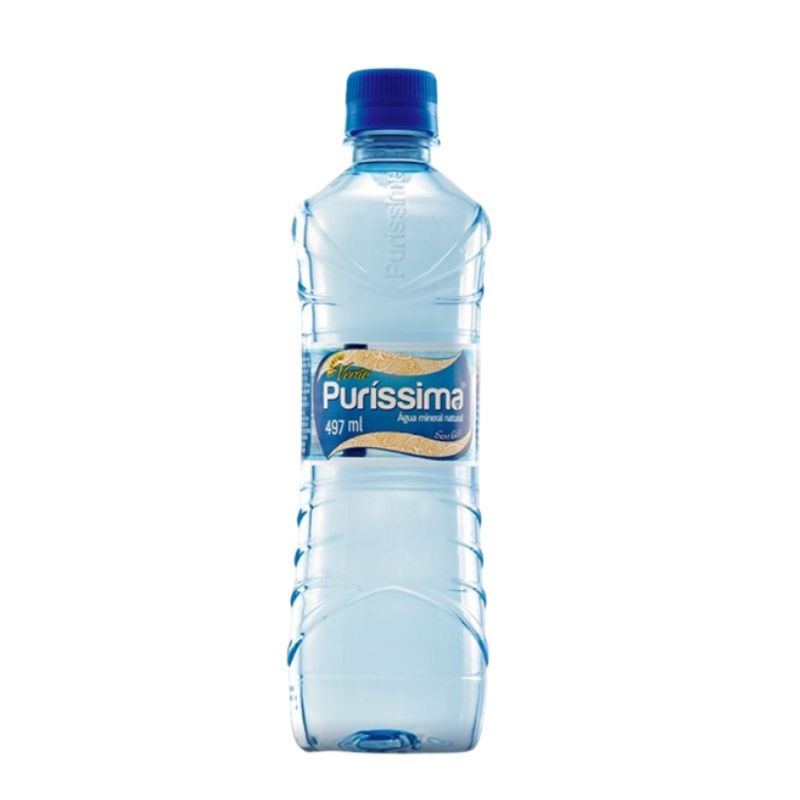 Água Mineral Natural sem Gás Puríssima Eco Garrafa 497ml