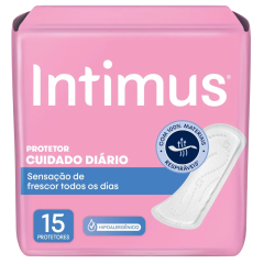 Protetor Diário sem Abas Intimus Frescor Diário Pacote 15 Unidades