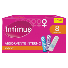 Absorvente Interno Super Intimus Caixa 8 Unidades