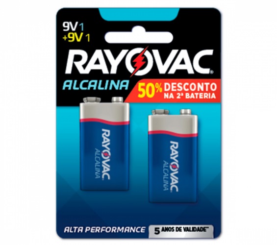 BATERIA RAYOVAC ALC 9V LEV2/DES ESP