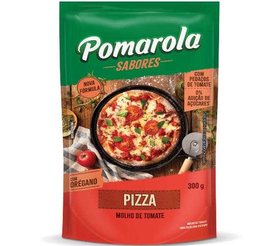 Molho de Tomate Pomarola Chef Pizza Com Oregano 300g