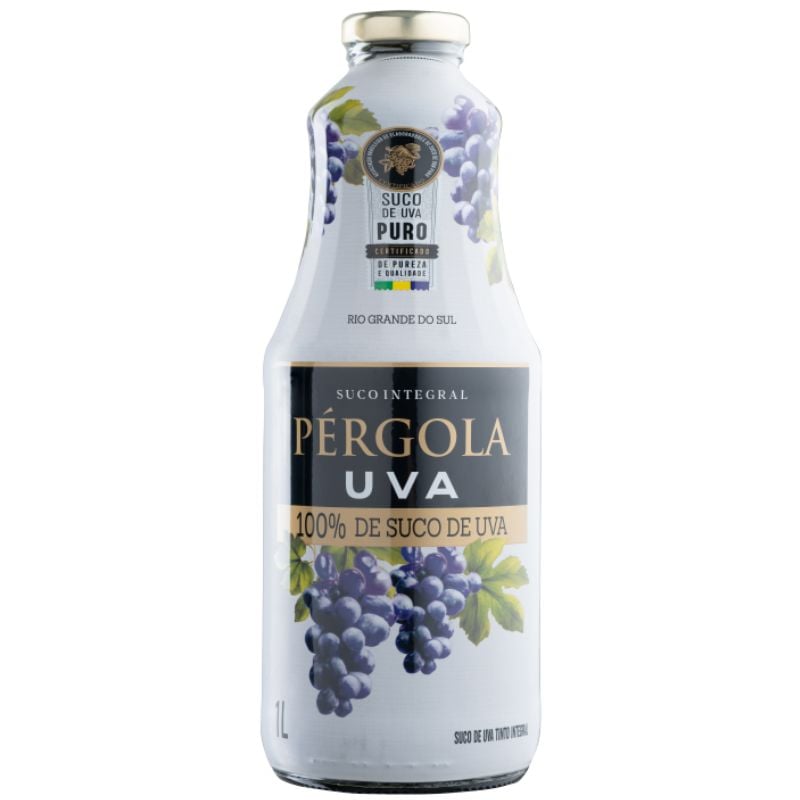 Suco Integral Uva Tinto Pérgola Garrafa 1l