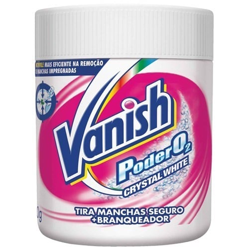 Tira-Manchas em Pó Roupas Brancas Vanish Oxi Action Crystal White Pote 450g