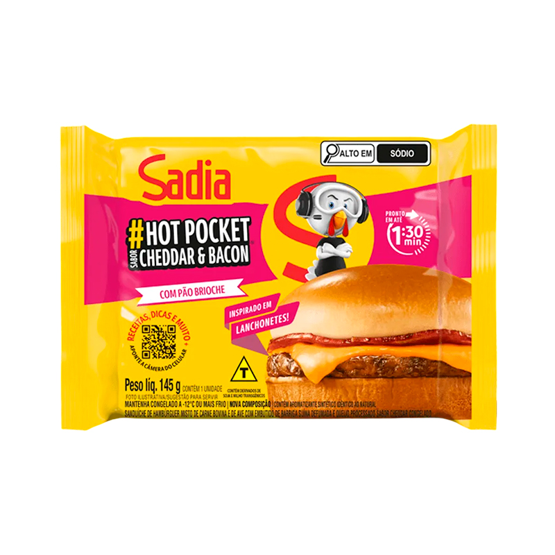 Sanduíche Sadia Hot Pocket X-Bacon 145g