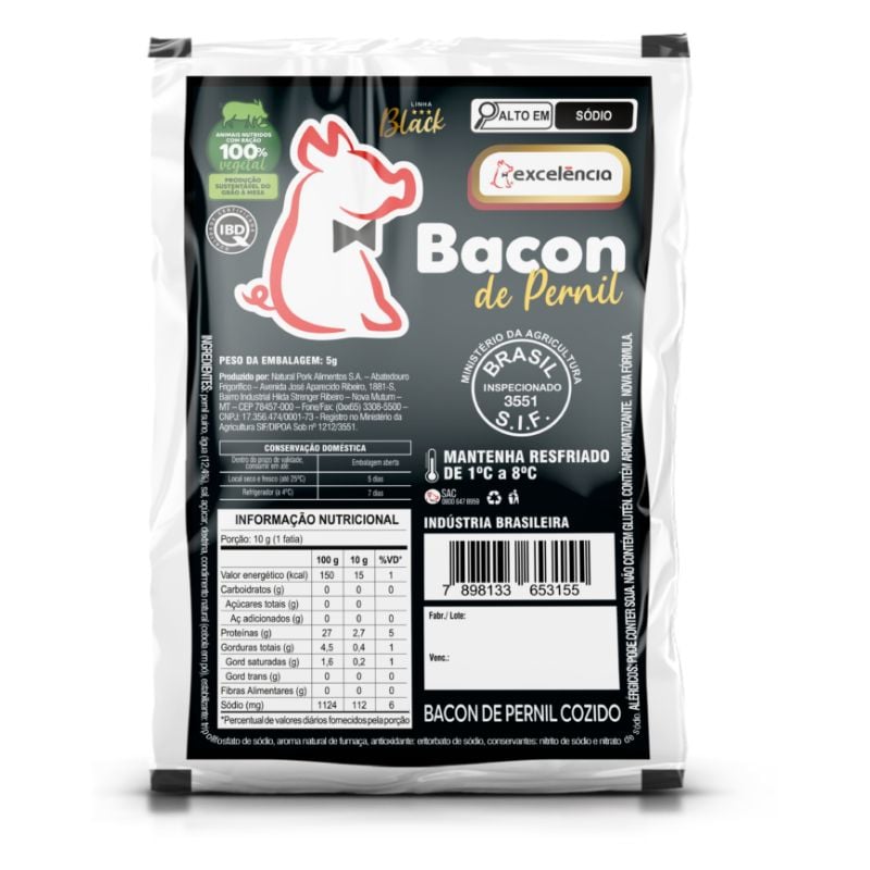 Bacon Excelência Black Pernil KG